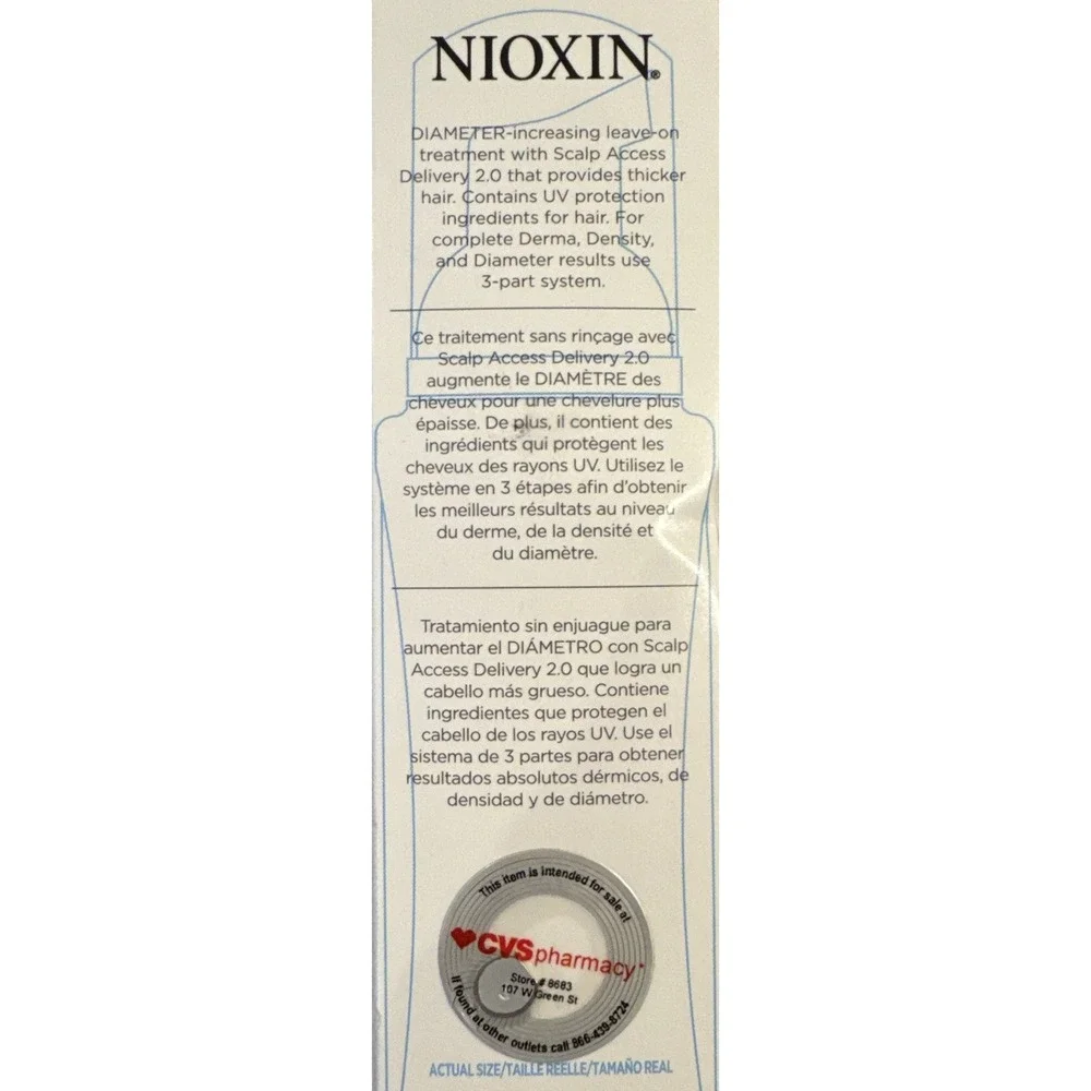 2X Nioxin System #4 Scalp Treatment Progressed Thinning Color Safe , 3.38 oz Ea.